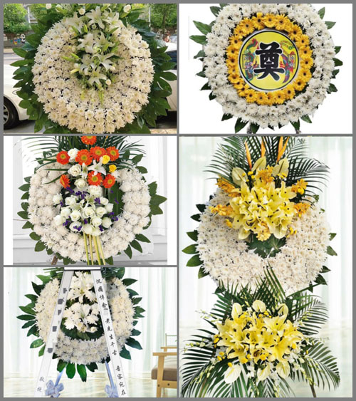 福建三明沙县虬江街道田口村花圈速递